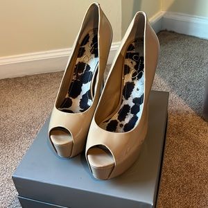 Jessica Simpson Open Toe Platform Heels sz 10